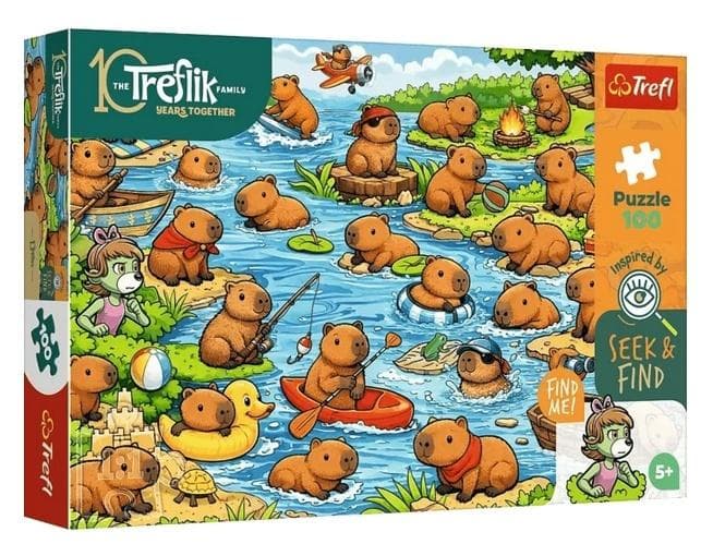 Puzzle 100 elementów Trefliki - Kapibary marka TREFL
