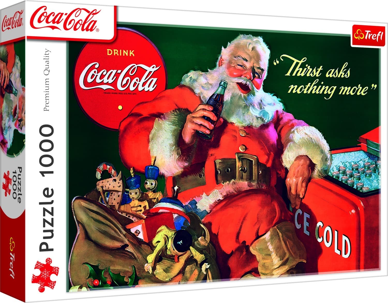 Puzzle 1000 elementów Coca-Cola Prezenty od Mikołaja Trefl