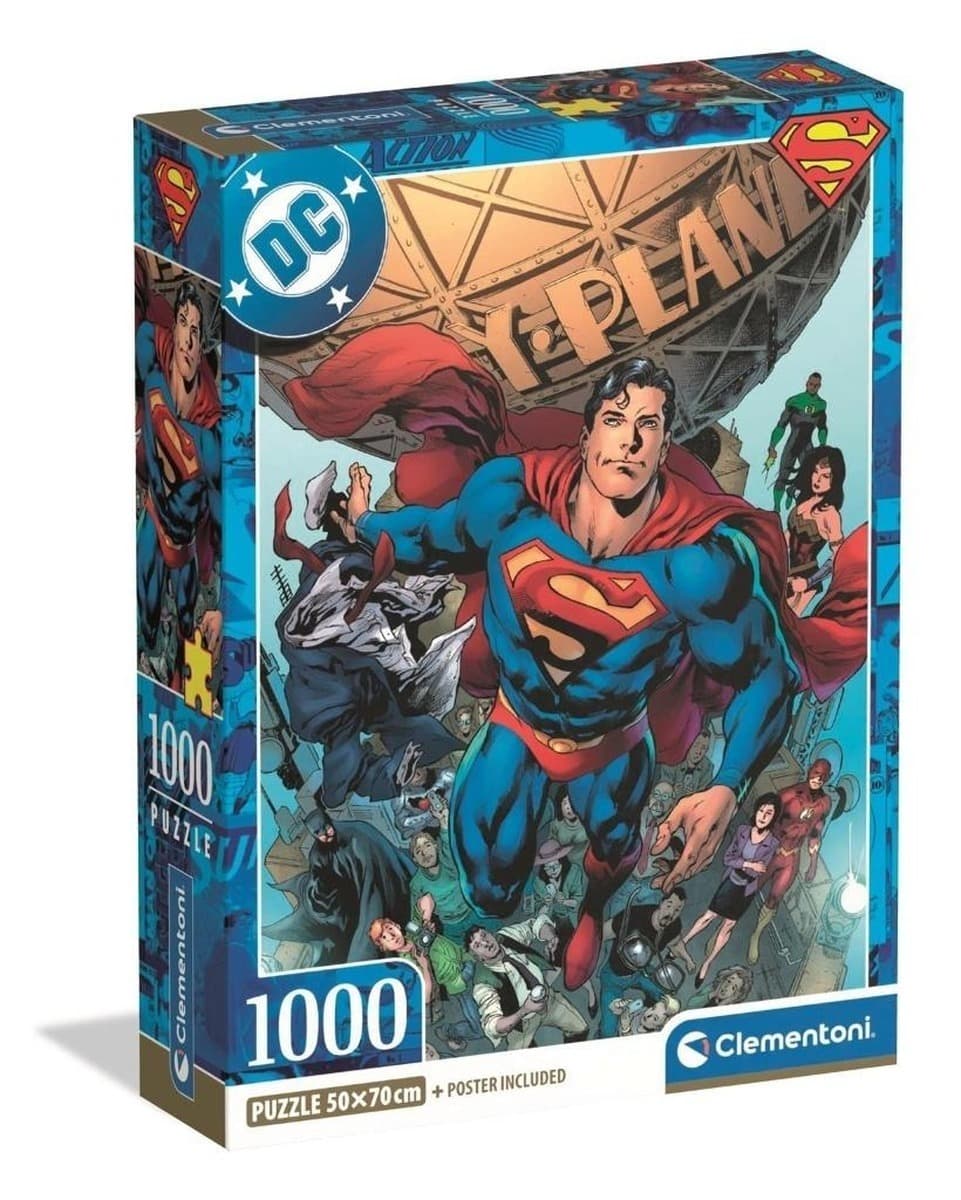 Puzzle 1000 elementów Compact DC Superman