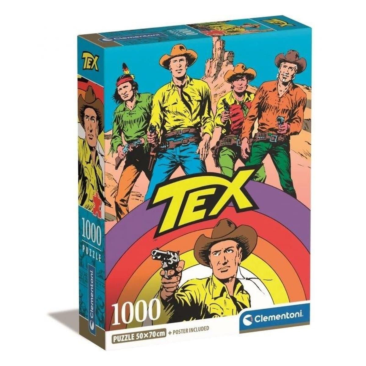 Puzzle 1000 elementów Compact Tex Clementoni