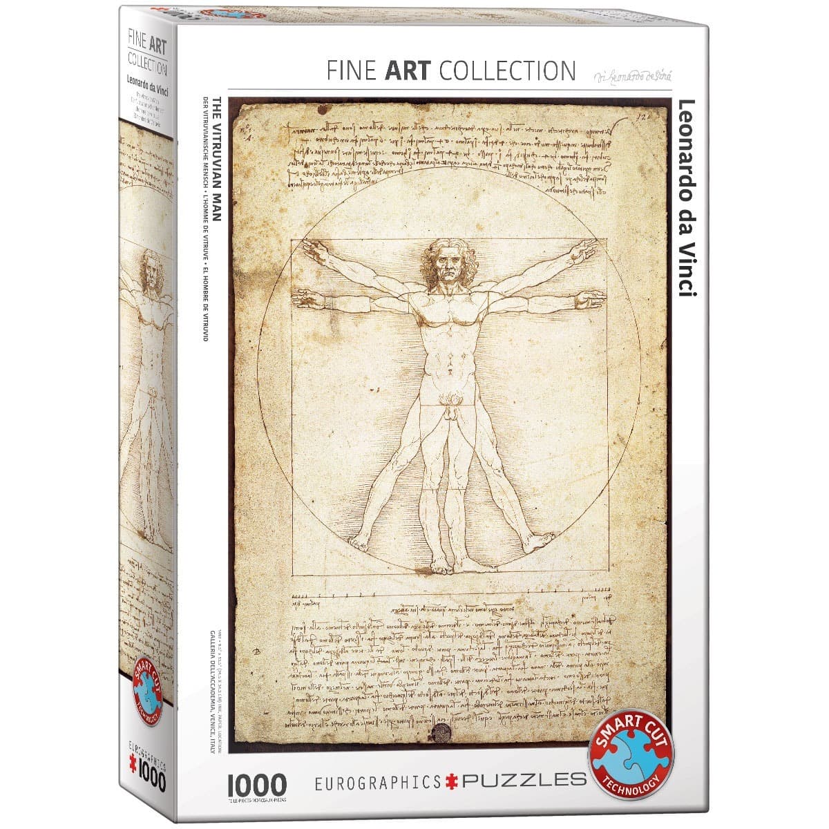 Puzzle 1000 elementów Człowiek Witruwiański Leonardo da Vinci