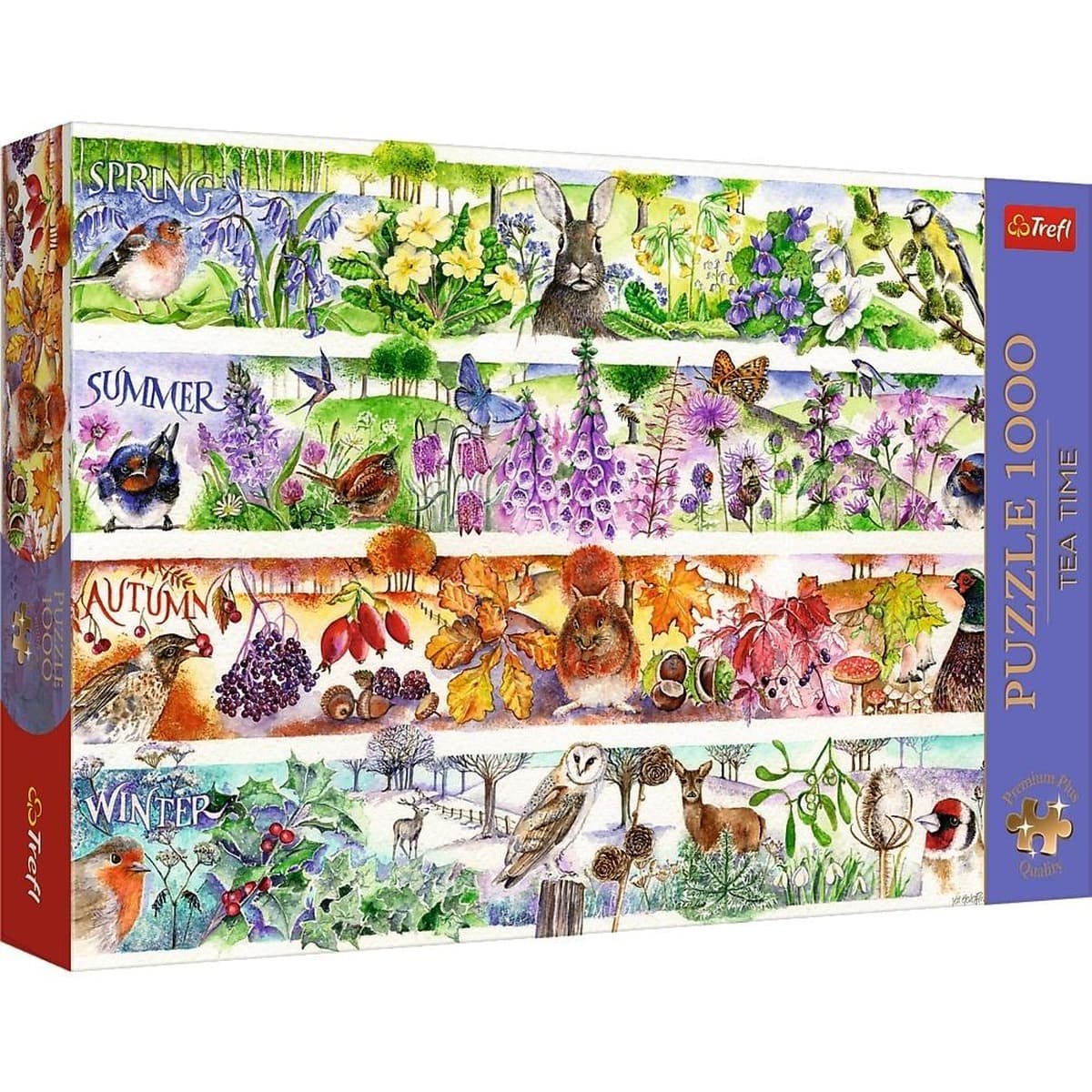 Puzzle 1000 elementów Cztery pory roku Trefl