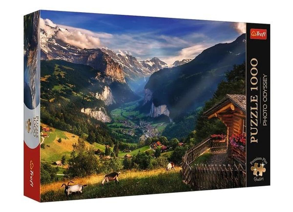 Puzzle 1000 elementów Dolina Lauterbrunnen Szwajcaria Trefl
