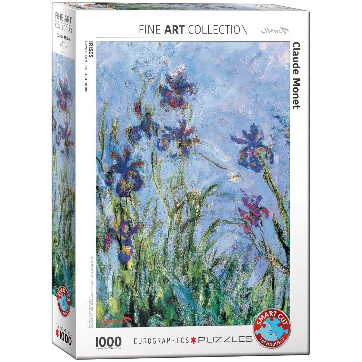 Puzzle 1000 elementów Irises by Monet (Detail)