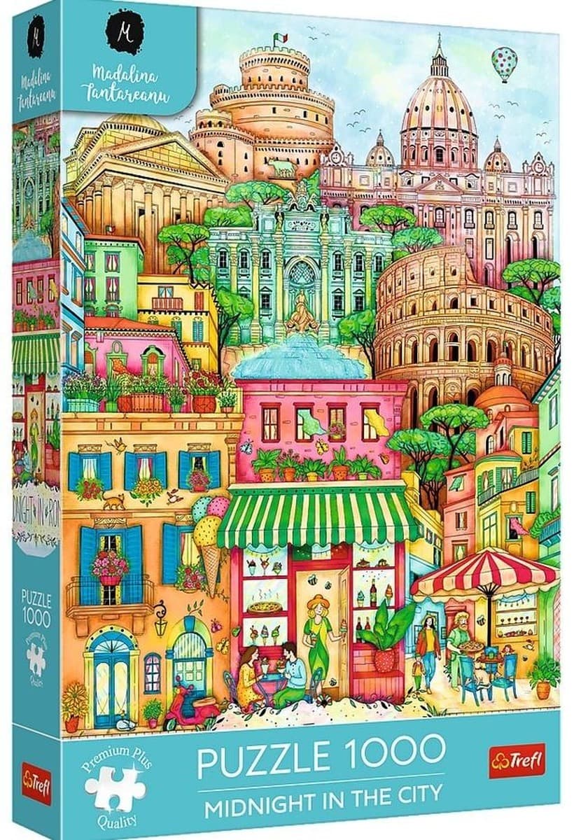 Puzzle 1000 elementów O północy w Rzymie Trefl Premium Plus
