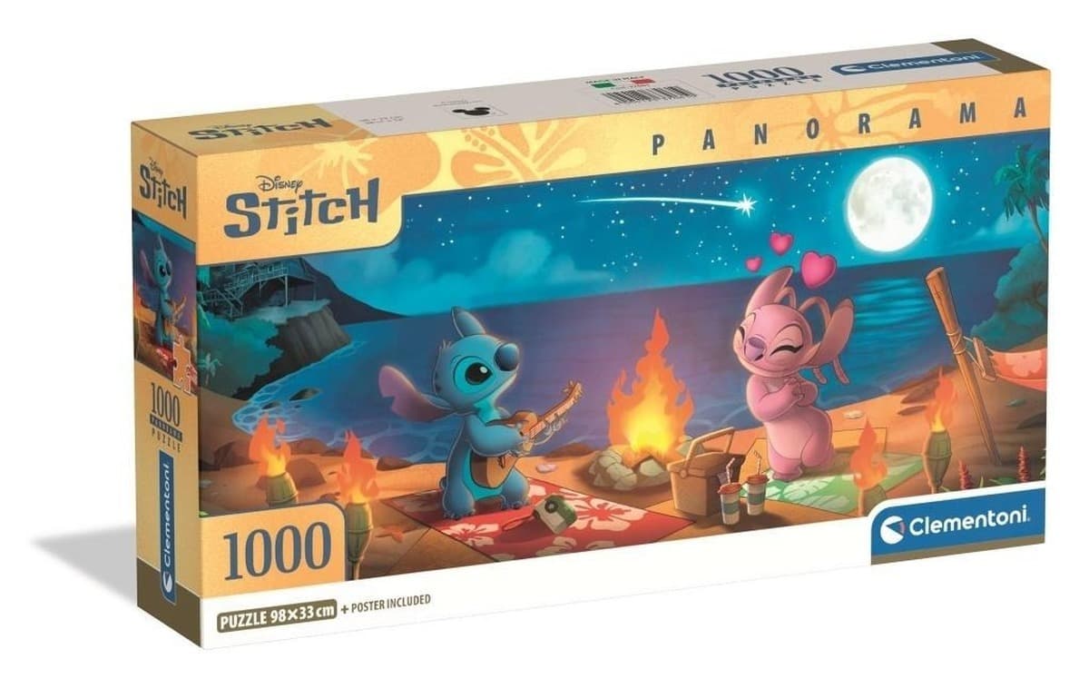 Puzzle 1000 elementów Panorama Compact Disney Stitch 37061