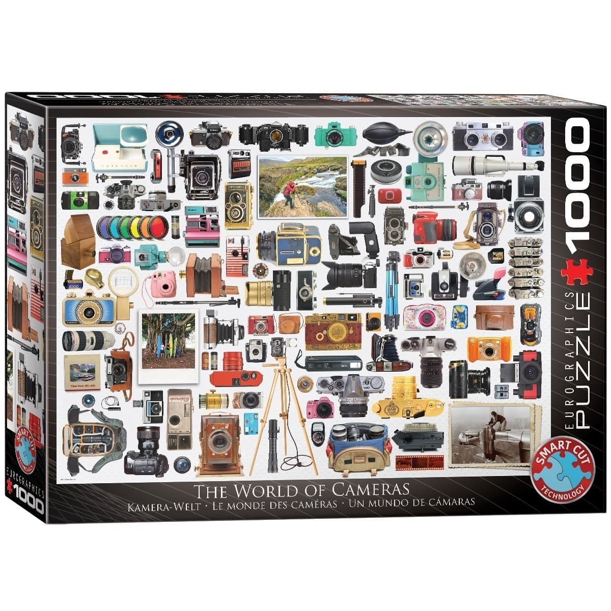 Puzzle 1000 elementów Świat Aparatów fotograficznych