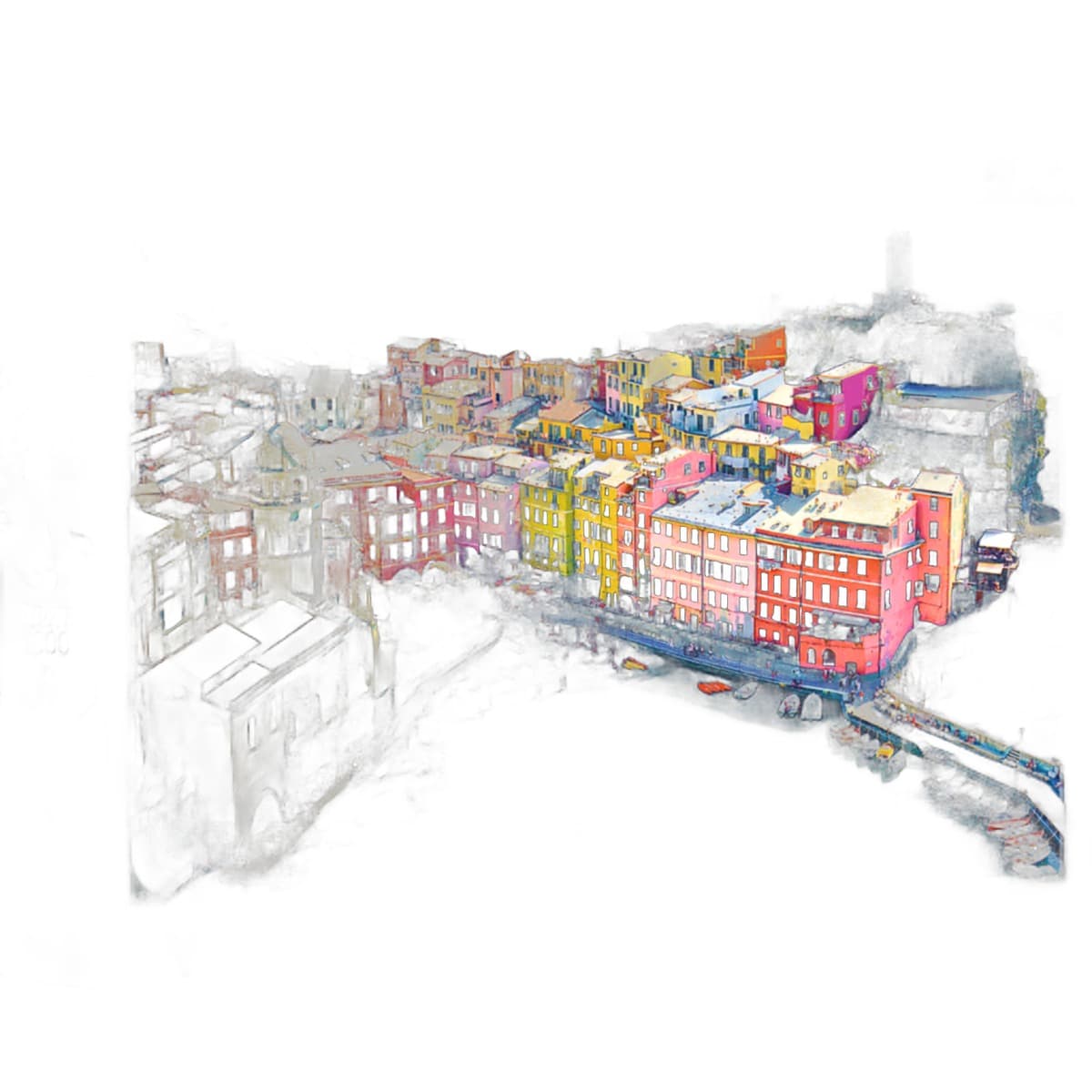 Puzzle 1000 elementów Vernazza malownicze miasteczko