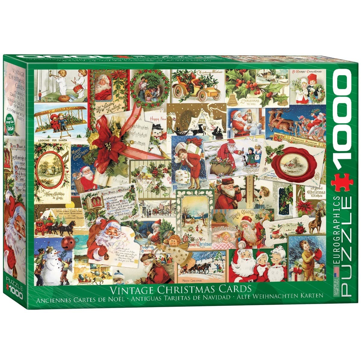 Puzzle 1000 elementów Vintage Christmas Cards 6000-0784