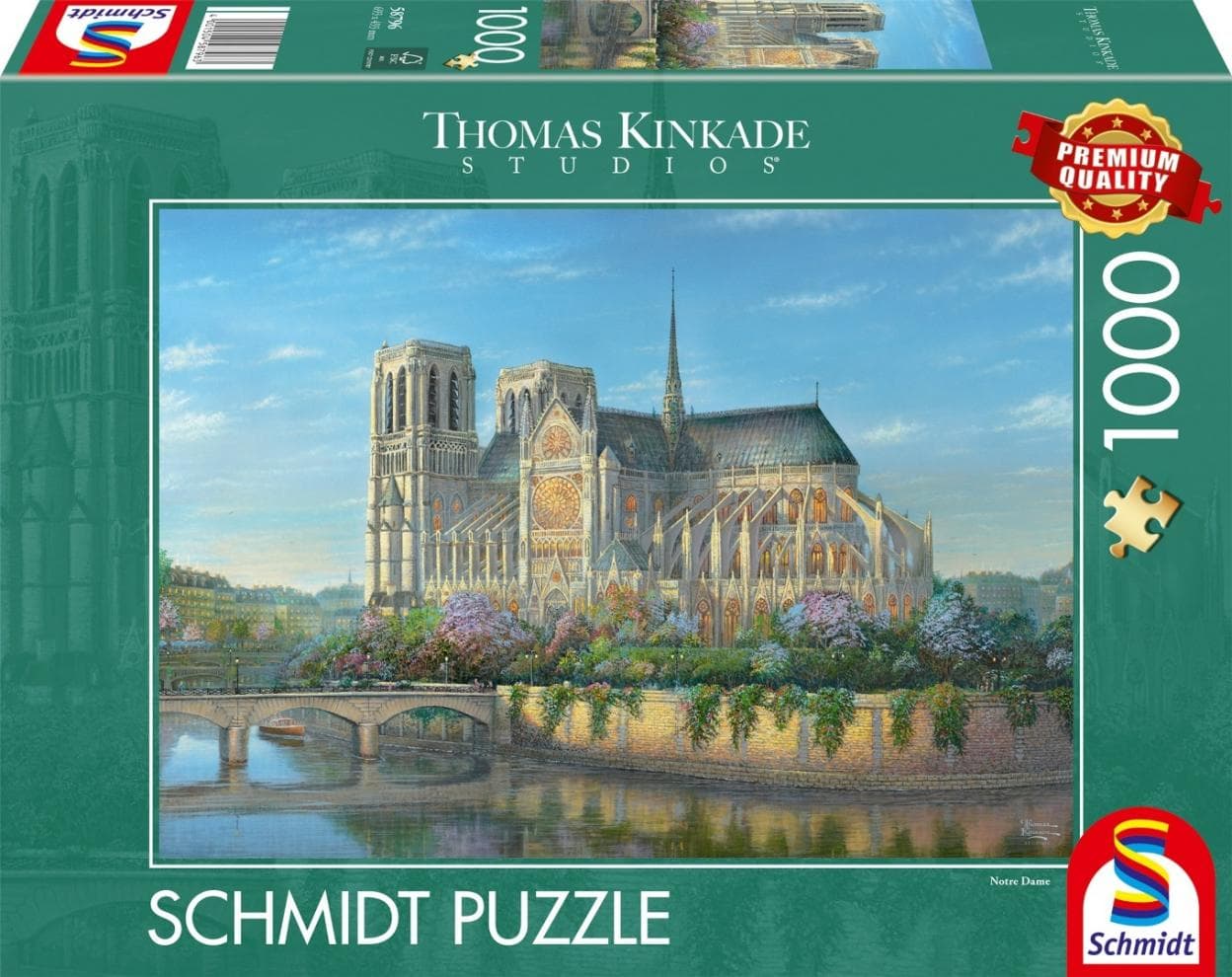 Puzzle 1000 elementów Katedra Notre Dame Premium Quality Schmidt