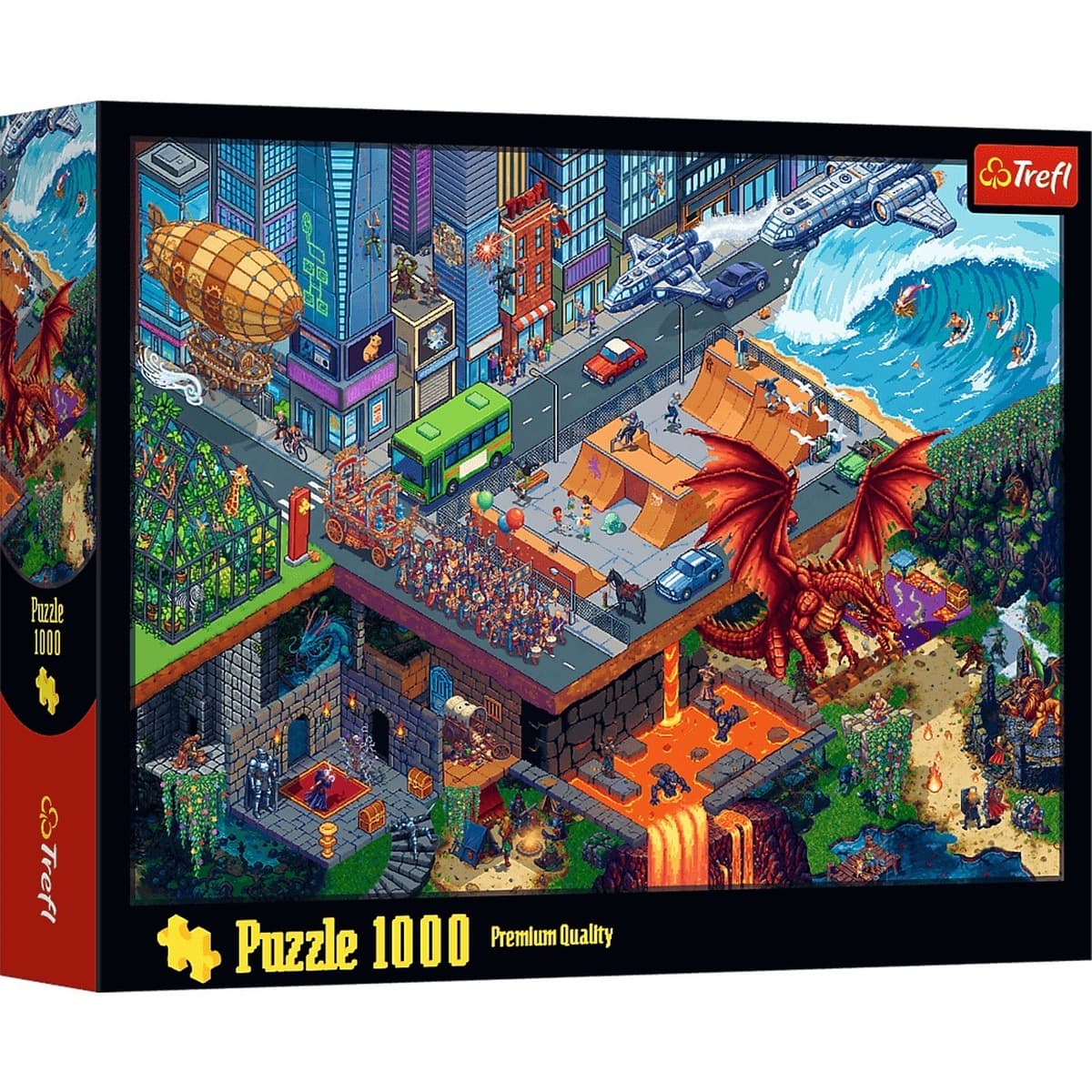 Puzzle 1000 Miasto Pixel 10986