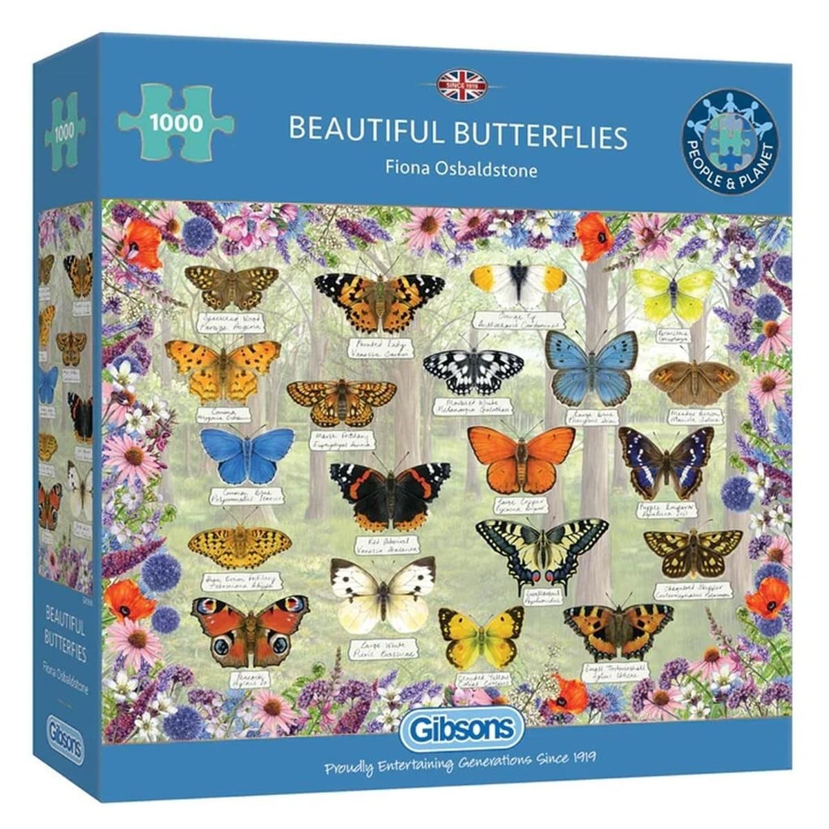 Puzzle 1000 Piękne motyle 112393