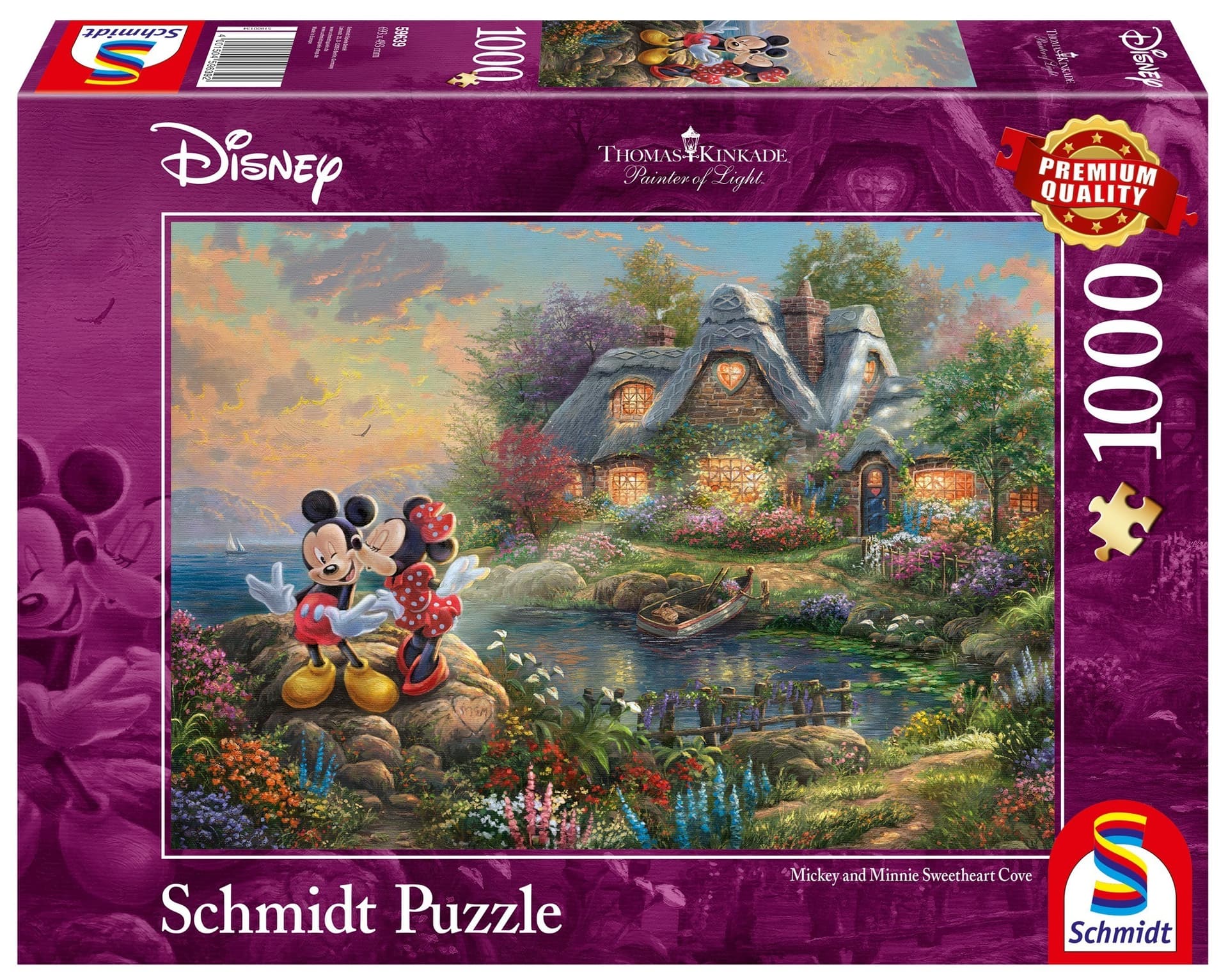 Puzzle 1000 pq t kinkade myszka miki minnie disney 108720
