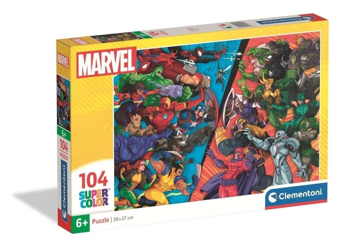 Puzzle 104 elementy Super Kolor Marvel