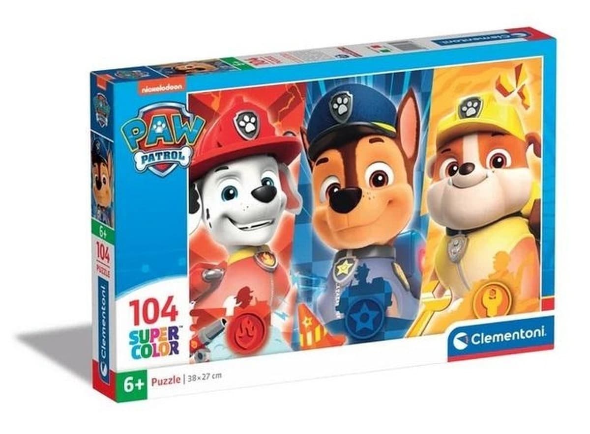 Puzzle 104 elementy Super Kolor Paw Patrol