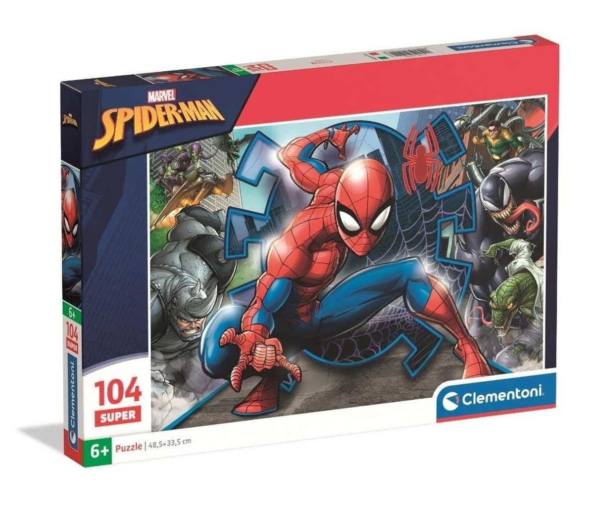Puzzle Super Color Spider-Man 104 elementy