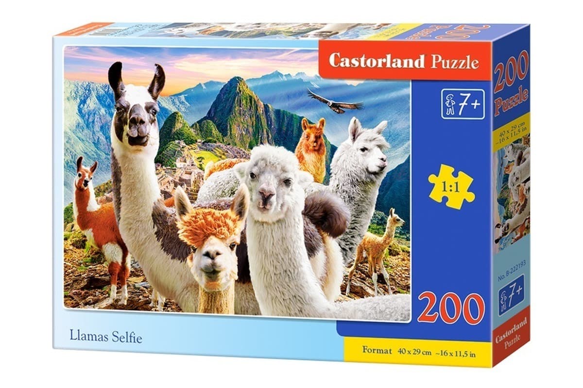 Puzzle 200 Llamas Selfie Castorland