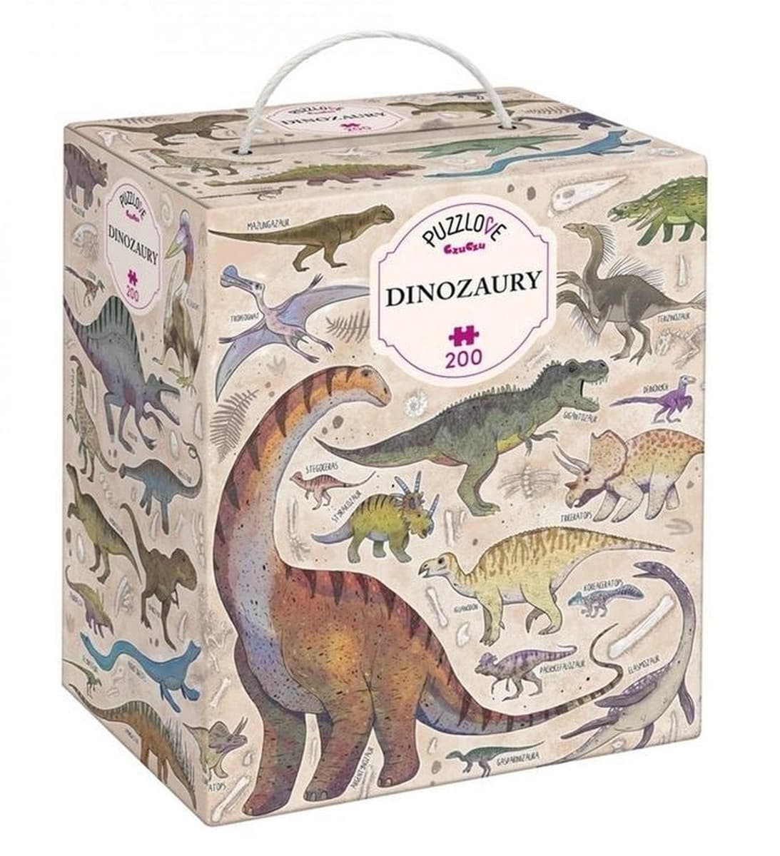 Puzzle 200 Puzzlove Rodzinne Dinozaury CzuCzu