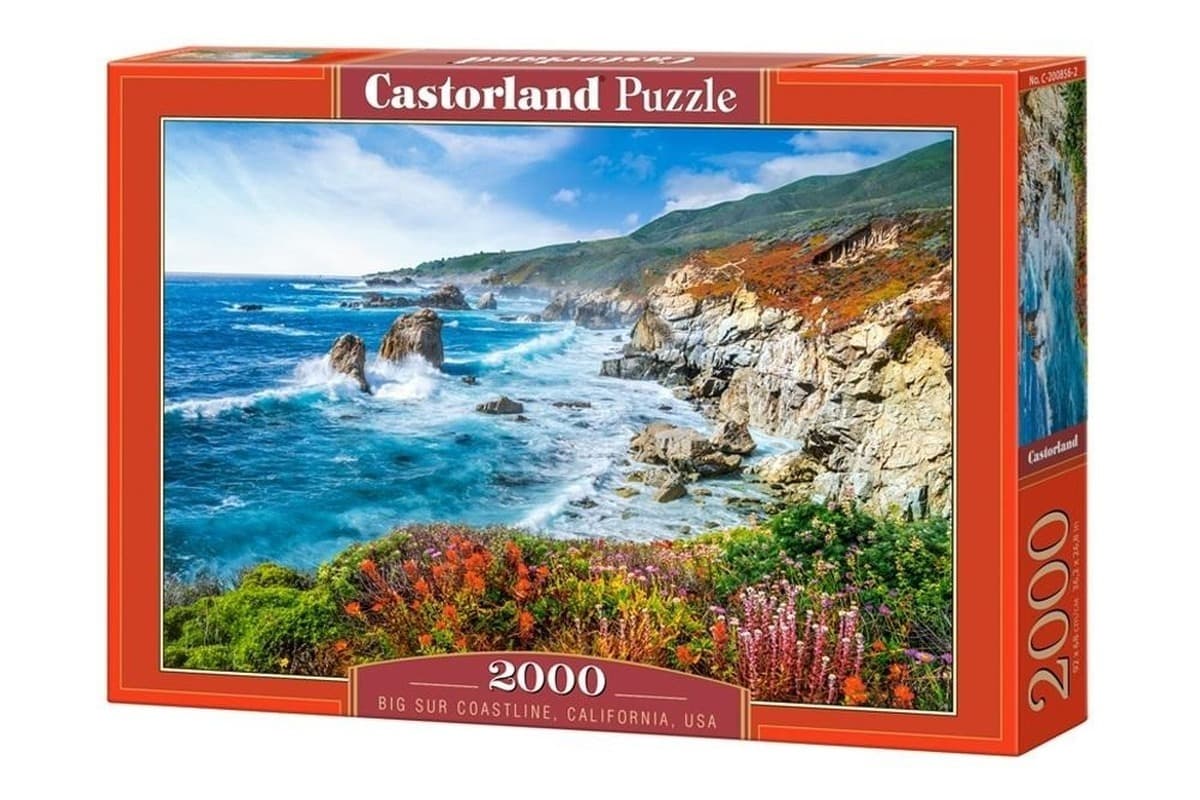 Puzzle 2000 elementów Wybrzeże Big Sur Kalifornia USA