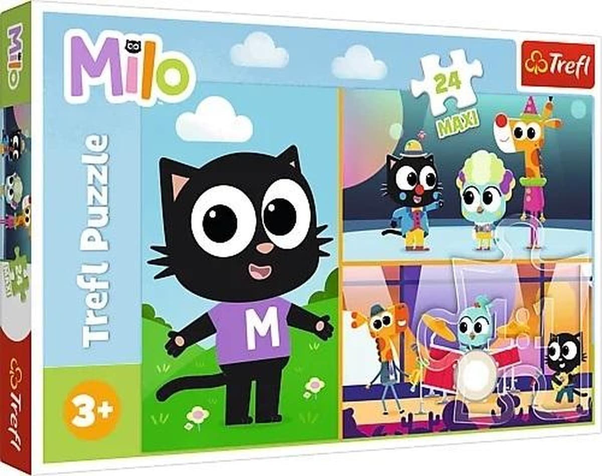 Puzzle 24 Maxi Przygody małego Kotka Milo 14371
