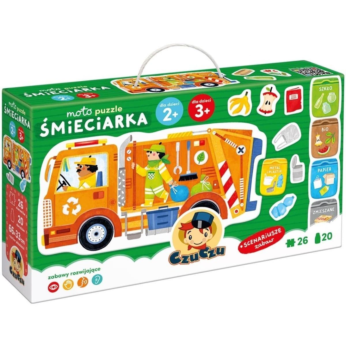 Puzzle 26 elementów Śmieciarka CzuCzu Puzzlove