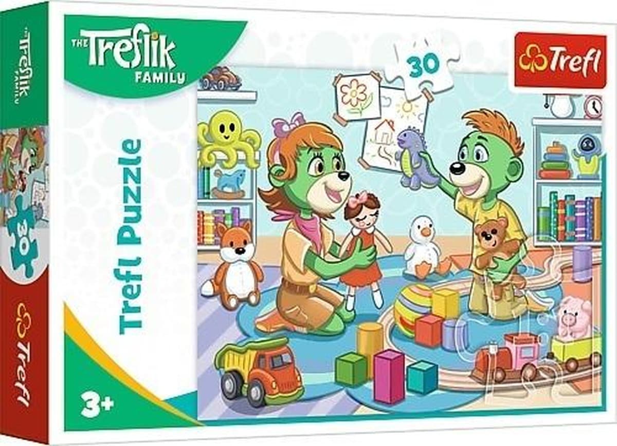 Puzzle 30 elementów Trefliki Radosna Rodzina