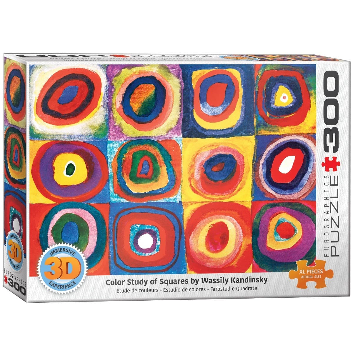 Puzzle 300 elementów 3D Kandinsky Study Squares 6331 1323