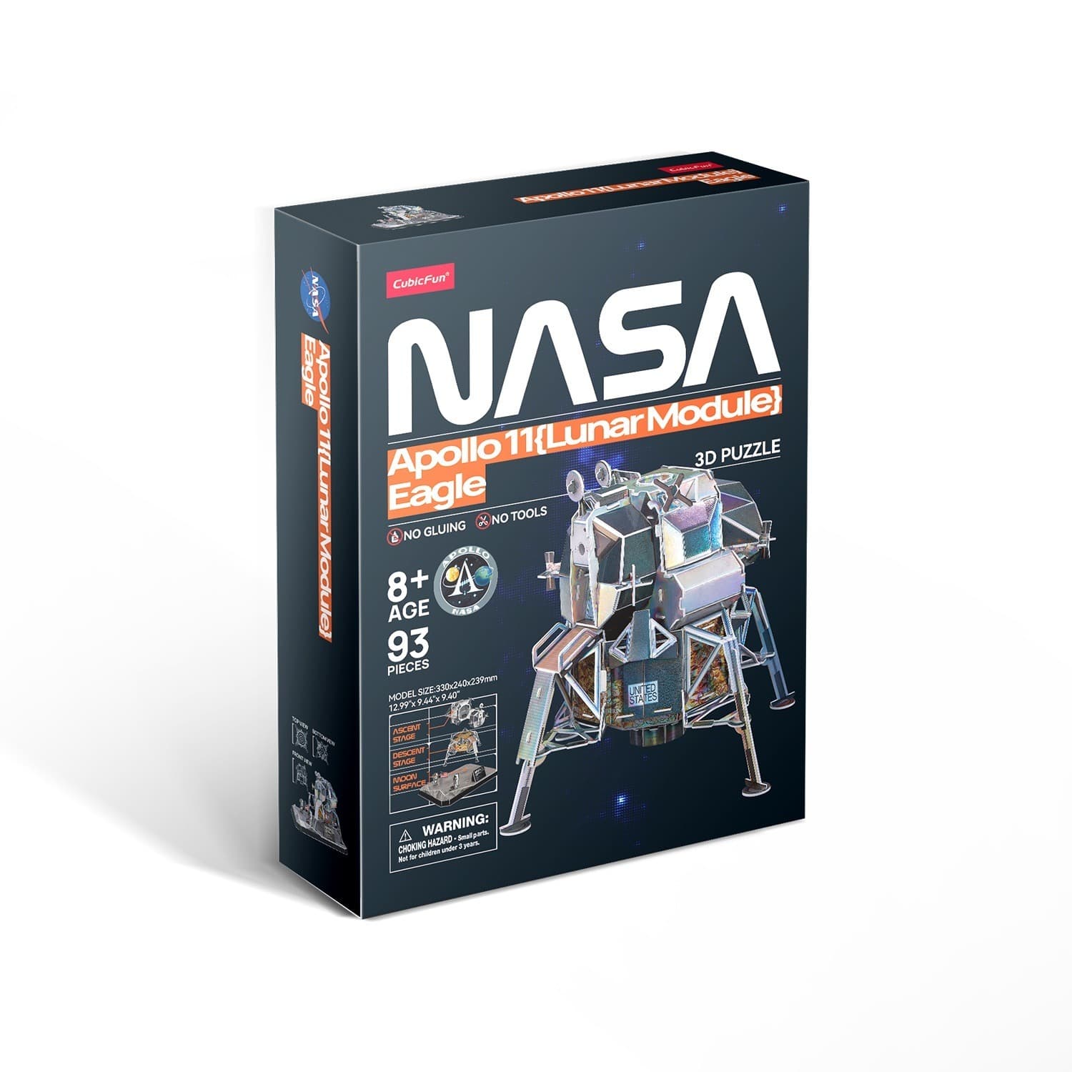Puzzle 3D Moduł Księżycowy Apollo 11 93 elementy