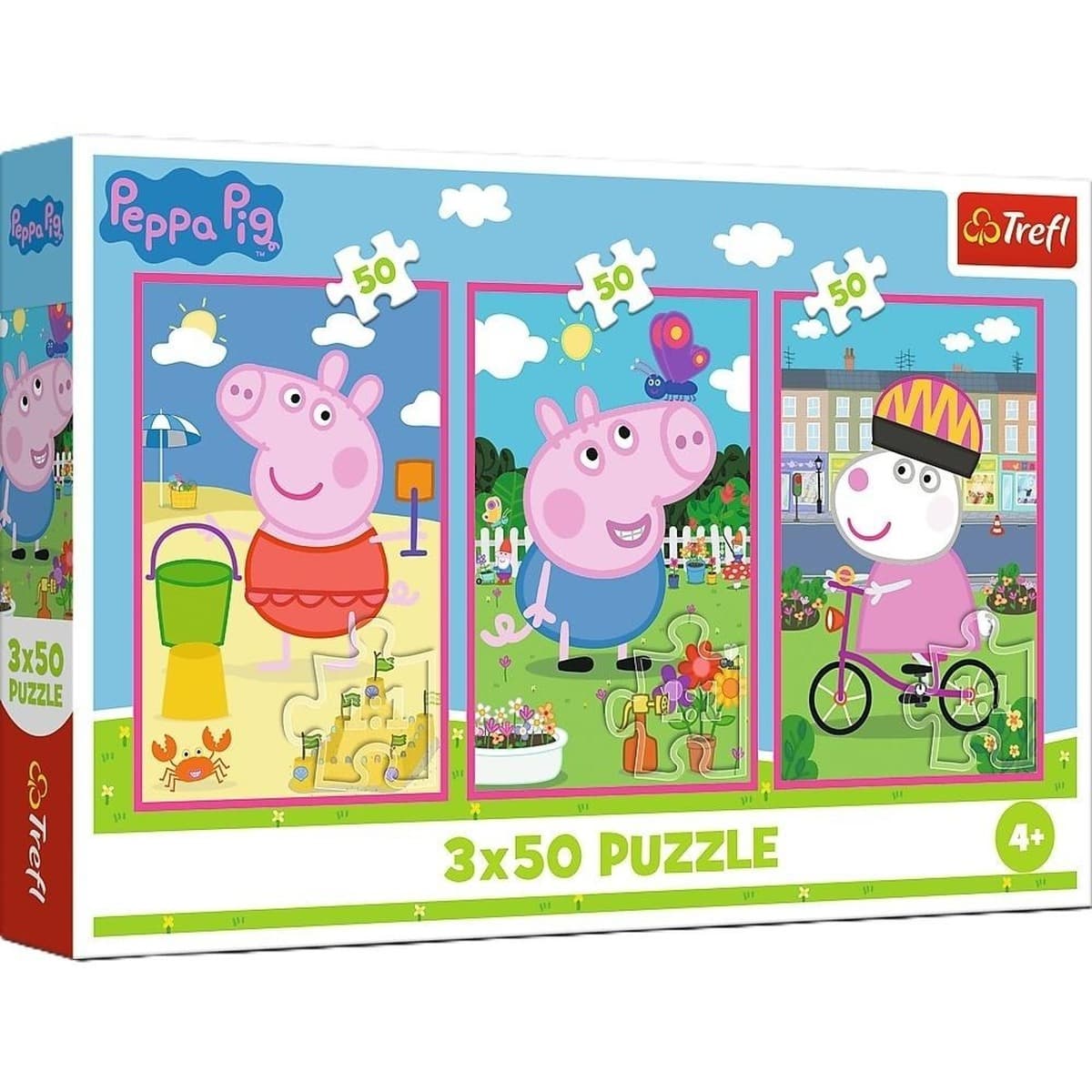 Puzzle 3x50 Siła przyjaźni"  Peppa Pig 34877