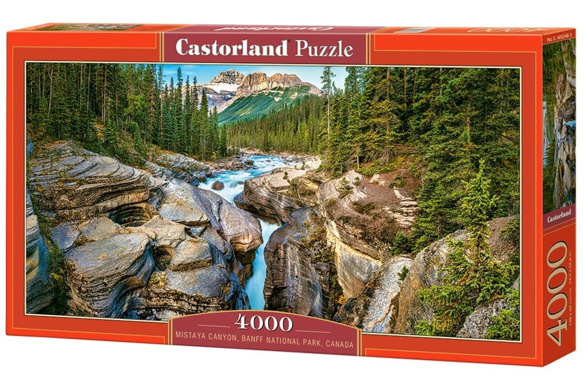 Puzzle 4000 elementów Kanion Mistaya Park Narodowy Banff Kanada C-400348-2