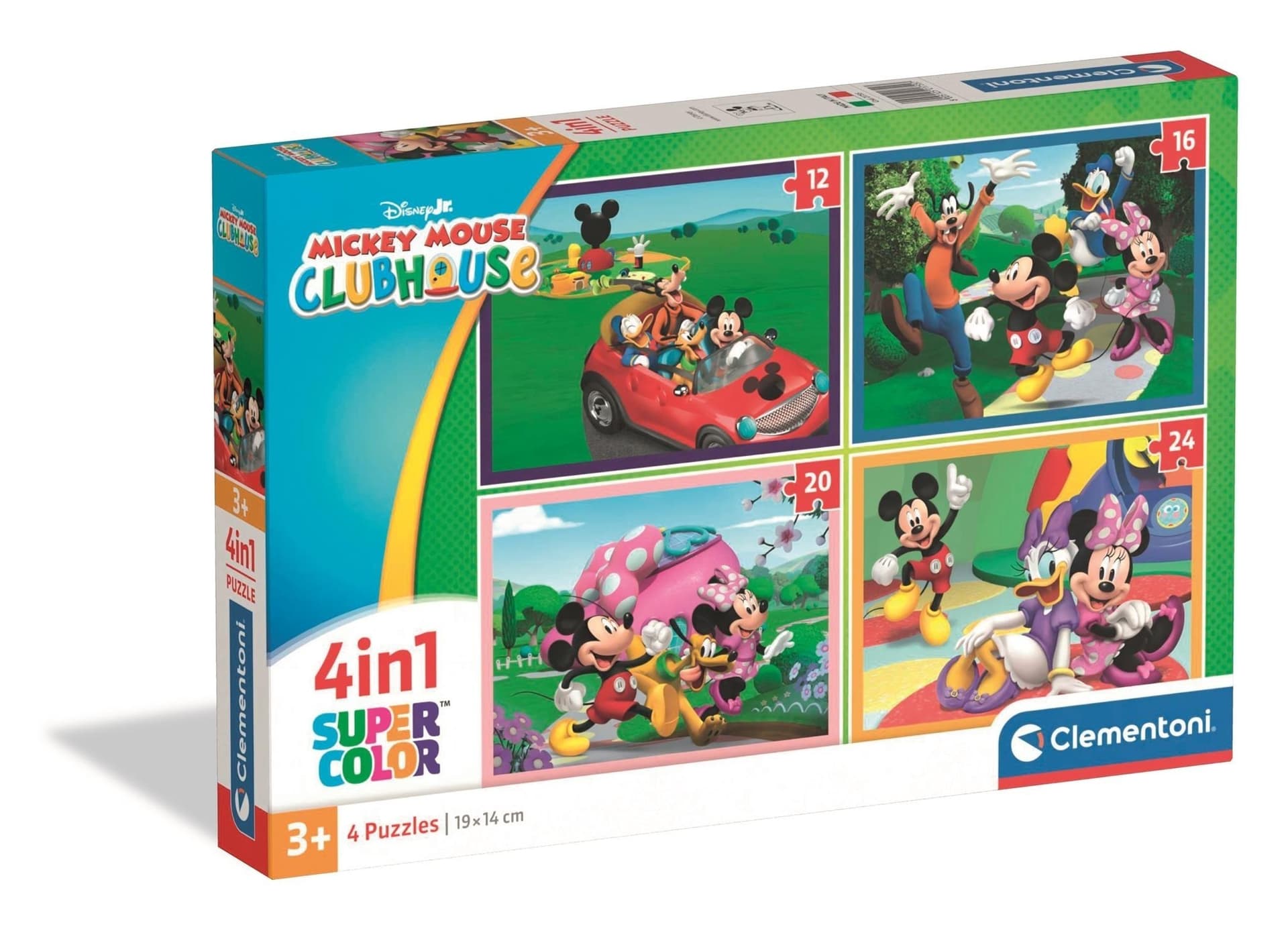 Puzzle 4w1 Super kolor Mickey Mouse Clubhouse 21755
