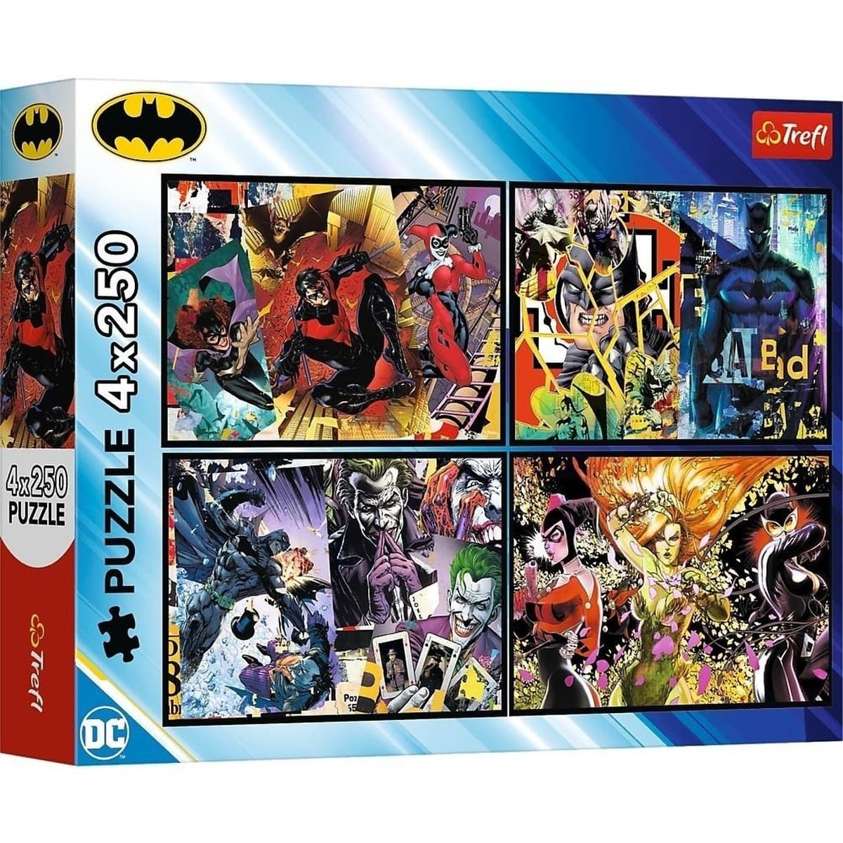 Puzzle 4x250 Batman w akcji 13310