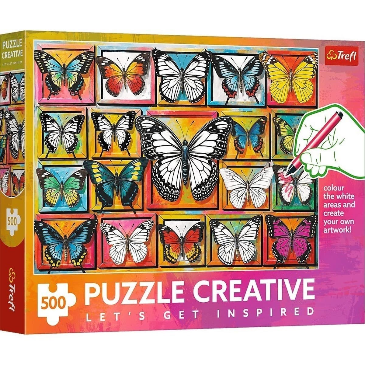Puzzle 500 Creative Kolekcja Motyli 37561