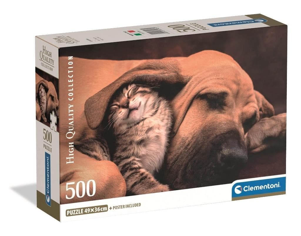 Puzzle 500 elementów Cuddles - kompaktowe opakowanie