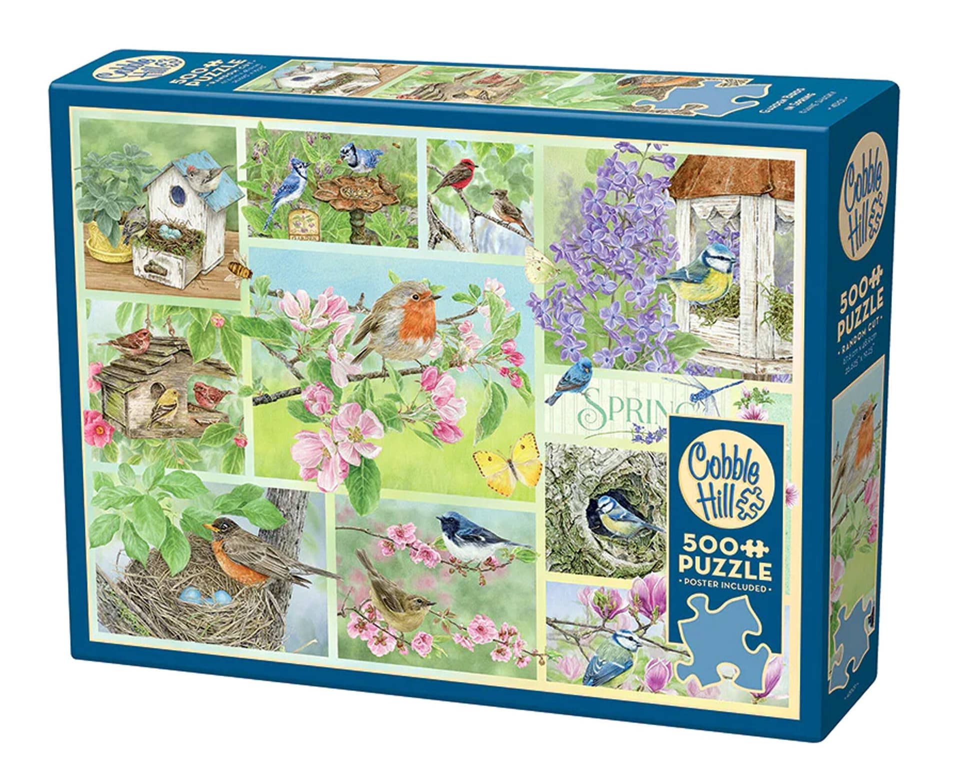 Puzzle 500 elementów Wiosenne ptaki