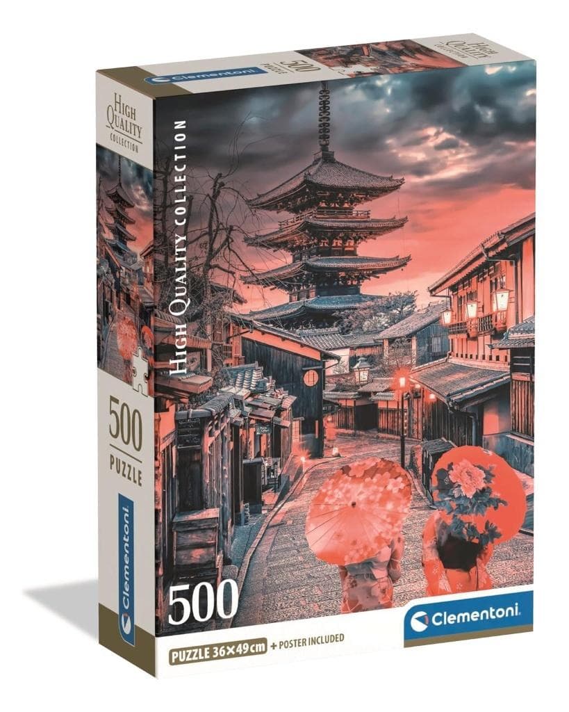 Puzzle Clementoni 500 elementów - Wieczór w Kioto