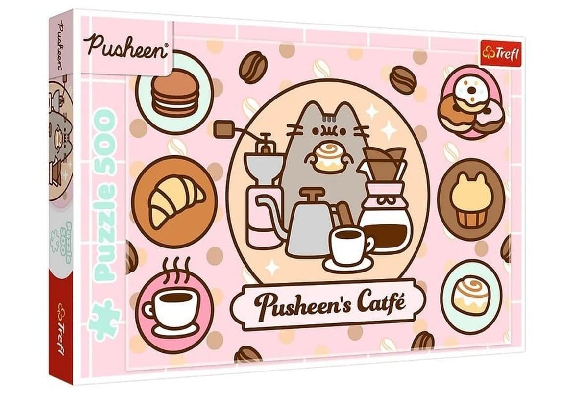 Puzzle 500 Pusheen w kawiarni Trefl