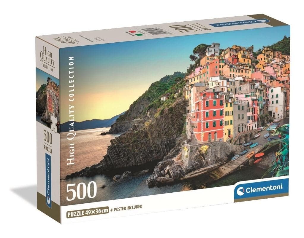 Clementoni Puzzle 500 elementów Riomaggiore - Kompaktowe, Eko