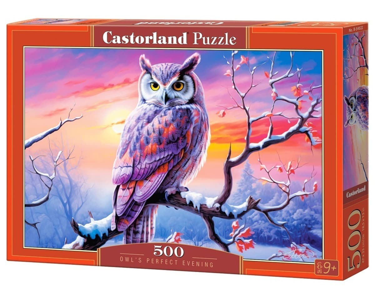 Puzzle 500 Sowy Wieczór Castorland
