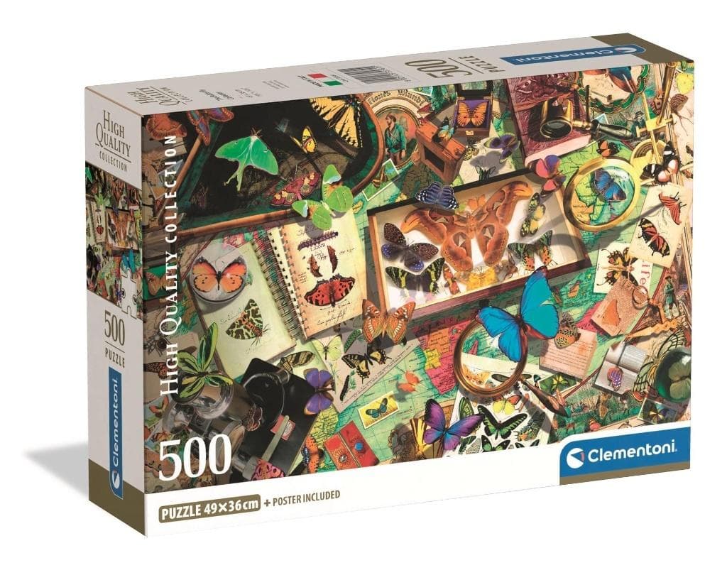 Puzzle 500 elementów Kolekcjoner Motyli