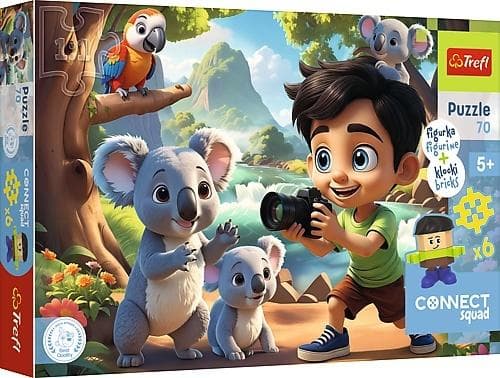 Puzzle 70 elementów Connect Luck Trefl 200x288 mm