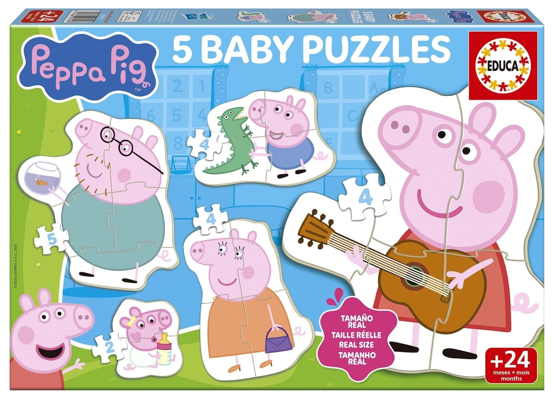 Puzzle Baby 5w1 Świnka Peppa 113783