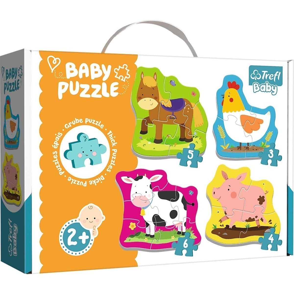 Puzzle Baby Classic Zwierzęta z Farmy Trefl