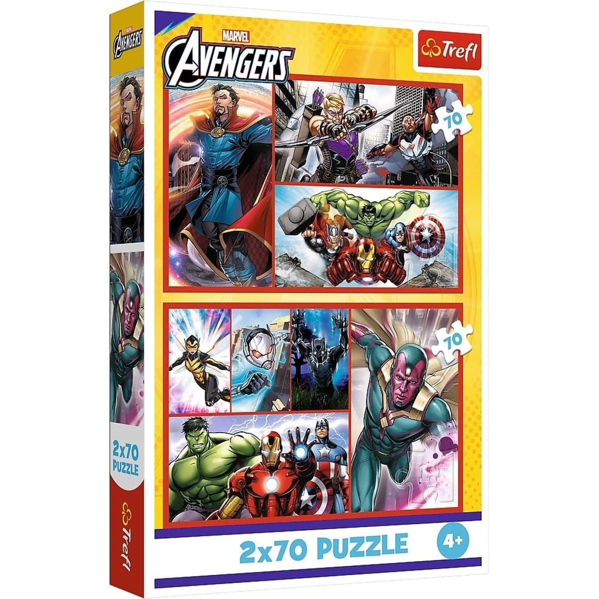 Puzzle Bohaterowie dla dzieci 2x70 elementów Trefl