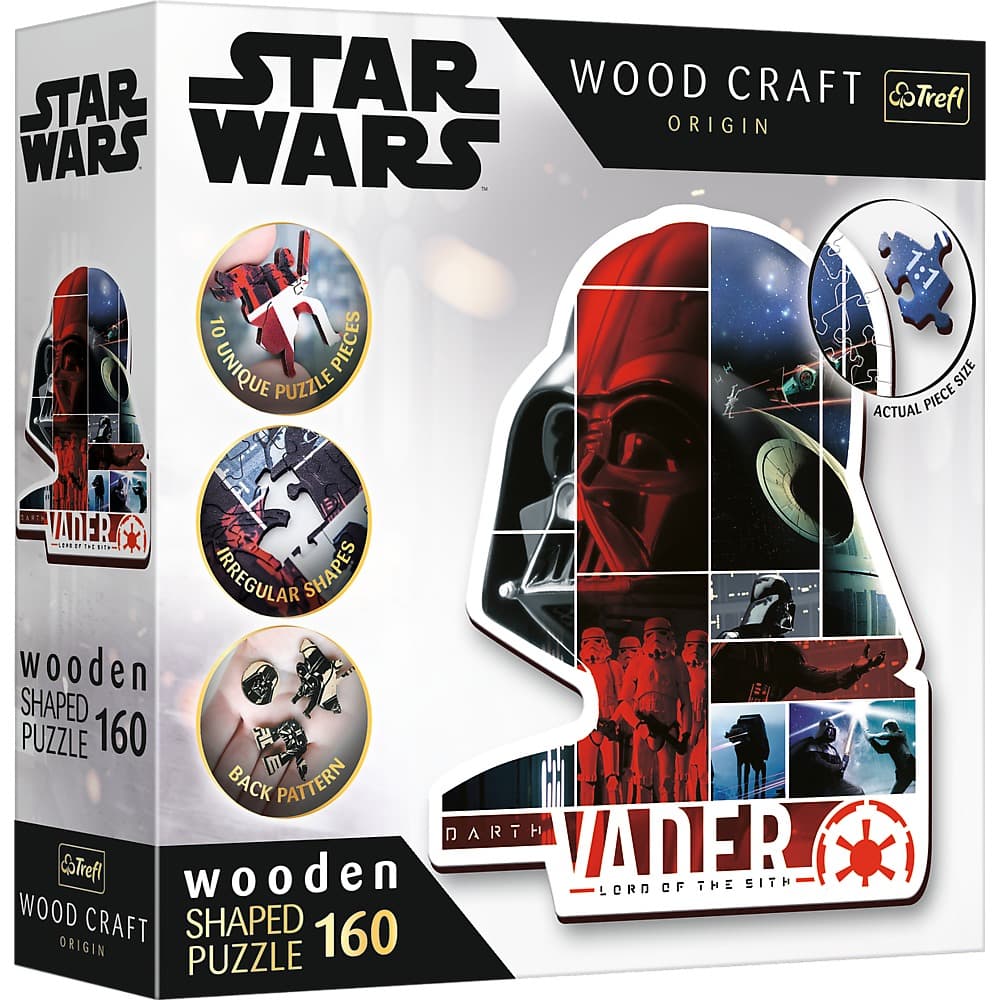 Puzzle Darth Vader drewniane 160 elementów