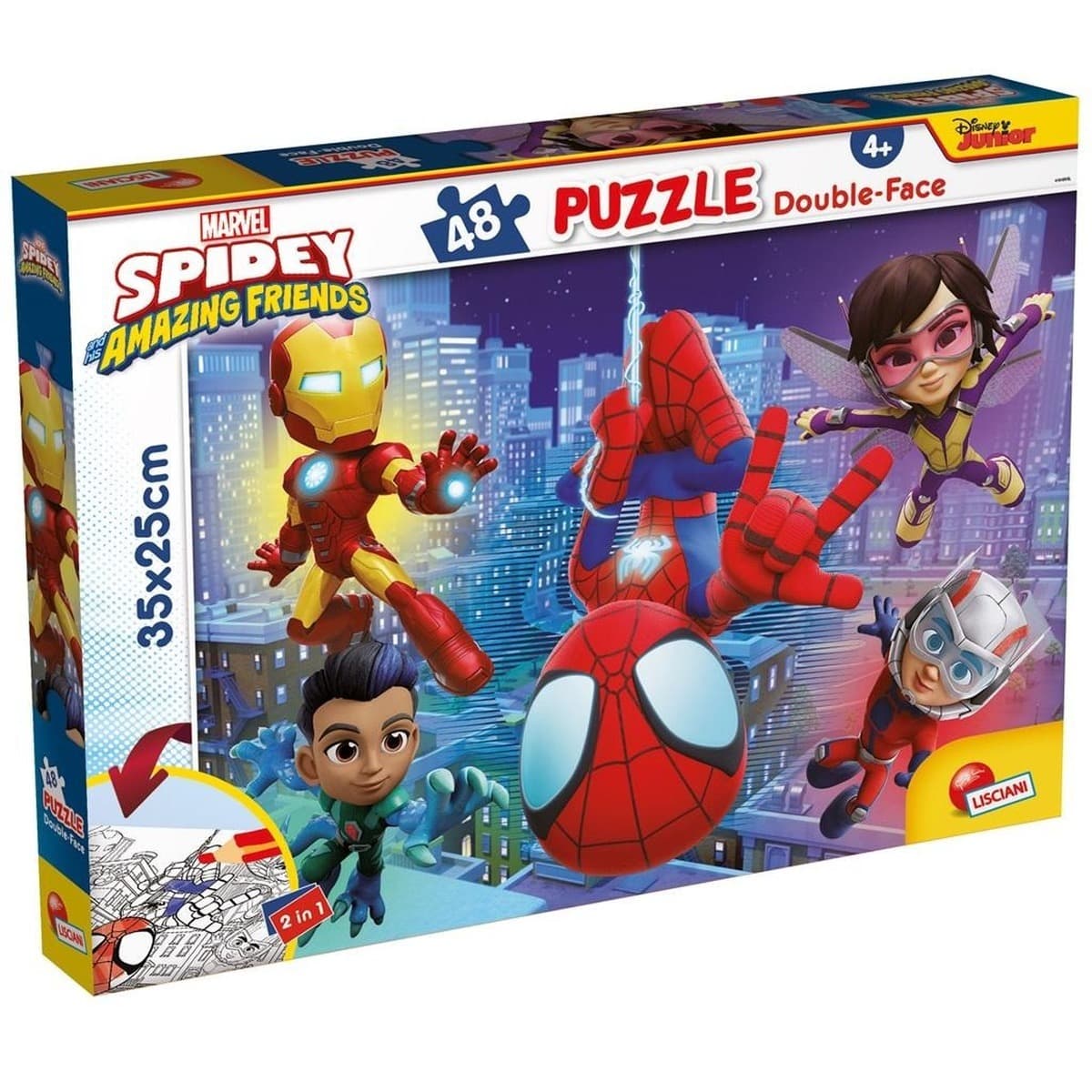 Puzzle dwustronne Spidey 48 elementów