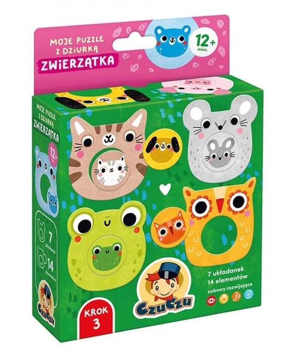 Puzzle Moje z Dziurką Zwierzątka CzuCzu