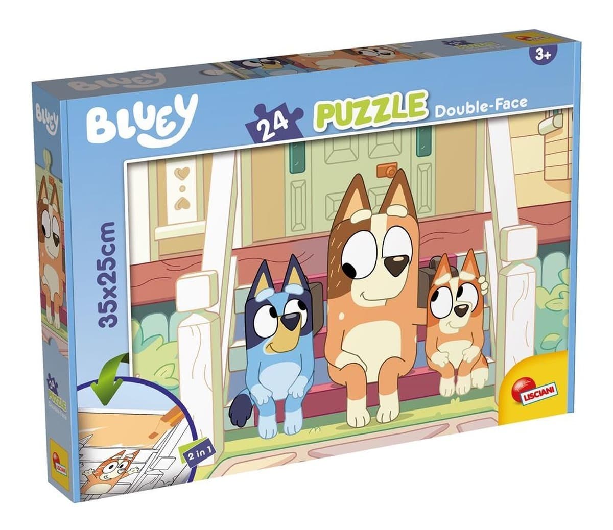 Puzzle podłogowe dwustronne Bluey Mr Monkey Jocks 24 elementy