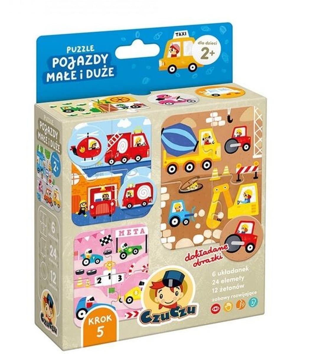 Puzzle Pojazdy małe i duże CzuCzu Puzzlove