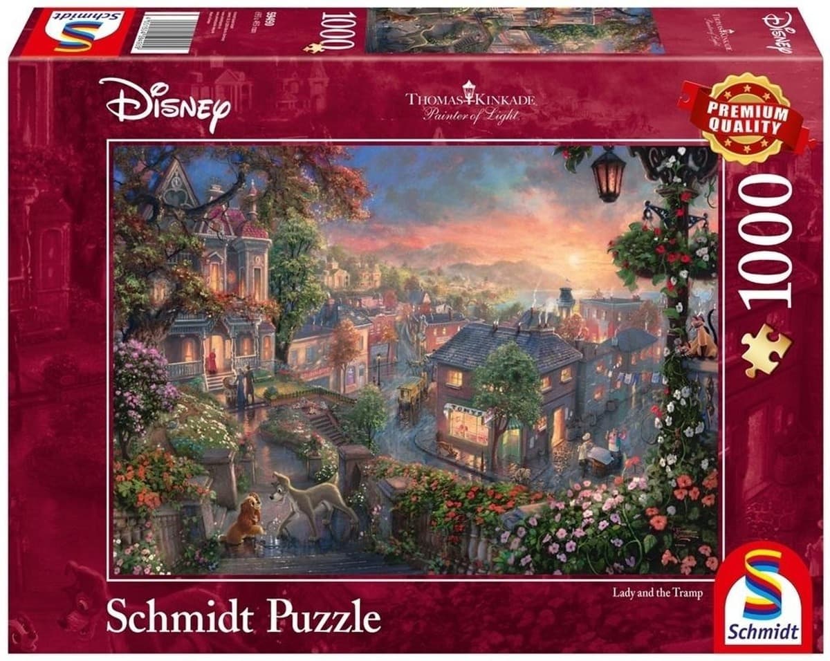 Puzzle PQ 1000 elementów Zakochany kundel Disney G3